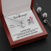 White Gold Necklace, Eternal Love To My Girlfriend - Kubby&Co Worldwide