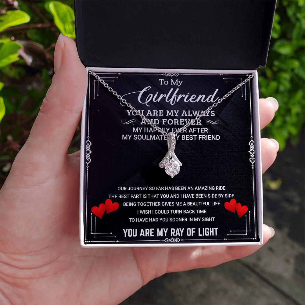 White Gold, Valentines Day Alluring Necklace, Girlfriend Soulmate - Kubby&Co Worldwide