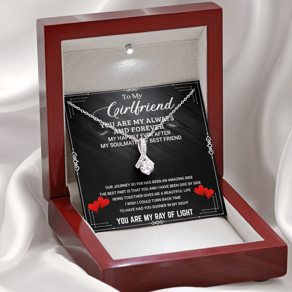 White Gold, Valentines Day Alluring Necklace, Girlfriend Soulmate - Kubby&Co Worldwide