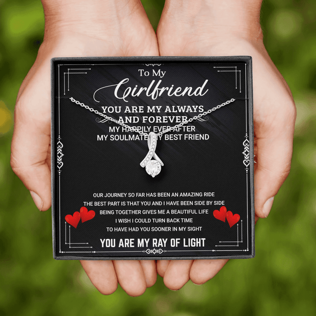 White Gold, Valentines Day Alluring Necklace, Girlfriend Soulmate - Kubby&Co Worldwide