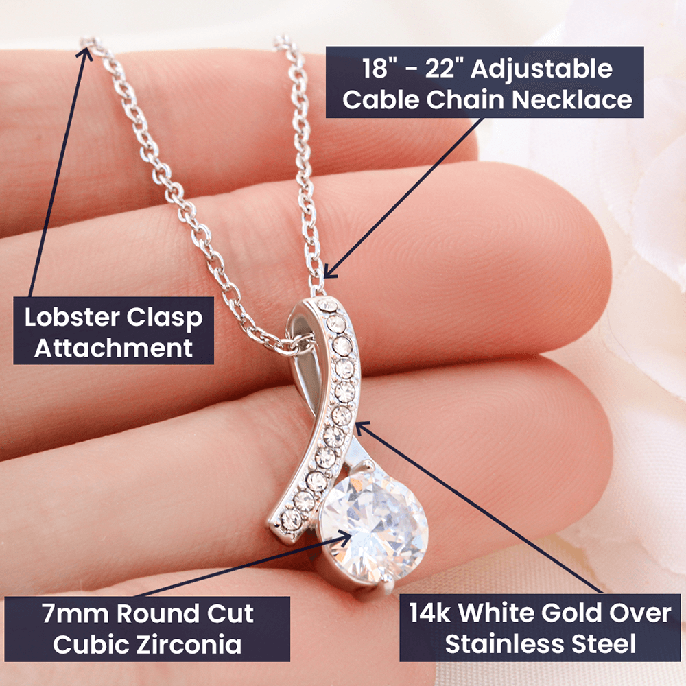 White Gold, Valentines Day Alluring Necklace, Girlfriend Soulmate - Kubby&Co Worldwide