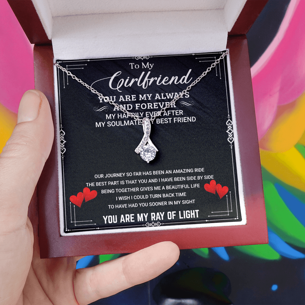 White Gold, Valentines Day Alluring Necklace, Girlfriend Soulmate - Kubby&Co Worldwide