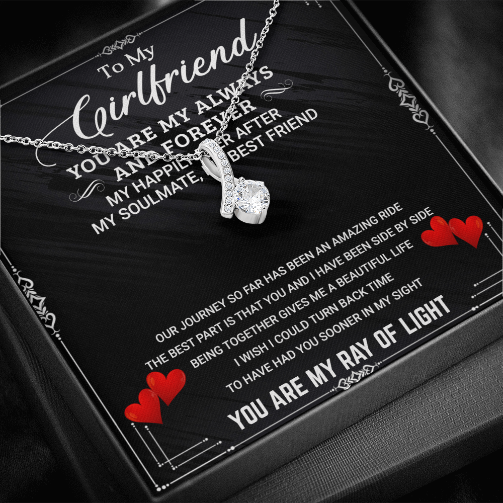 White Gold, Valentines Day Alluring Necklace, Girlfriend Soulmate - Kubby&Co Worldwide